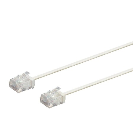 Monoprice Micro SlimRun Cat6 Ethernet Patch Cable - Stranded_ 550MHz_ UTP_ Pure 34295